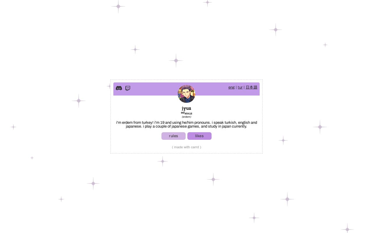 Carrd profile picture for @erdem
